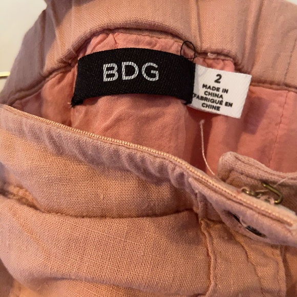 Pink Linen Strapless Dress - Picture 3 of 3